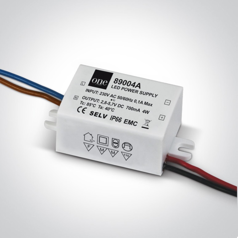 DRIVER LED 700mA 2-4W IP66 ONE LIGHT.