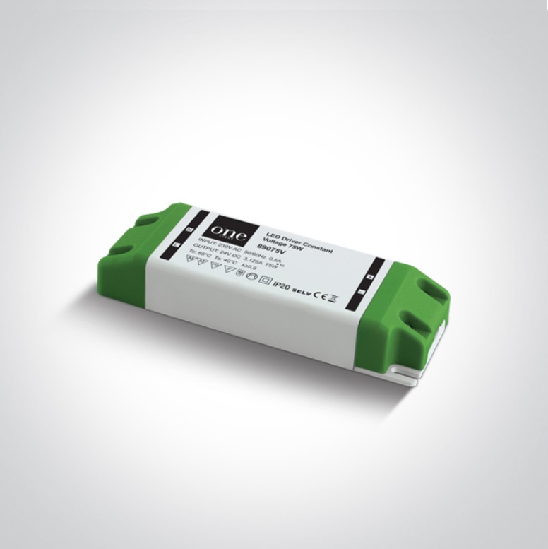 DRIVER LED 75W 24V IP20 ONE LIGHT.