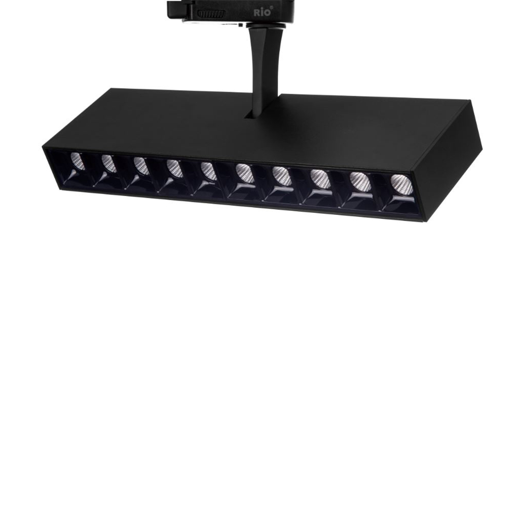 PROYECTOR P/RIEL WALL WASHER LED 20W 3000K 30° CRI95 IP20 RIO.