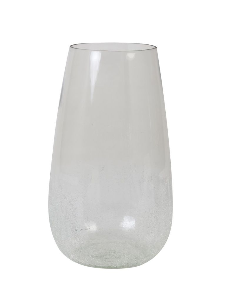 PERLY GLASS CLEARLIGHT GREY VASE 23*41 LL.