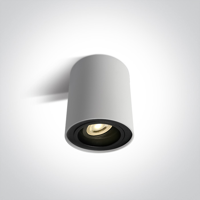 APLIQUE TECHO CIL. 1xGU10 MAX.10W IP20 ONE LIGHT.