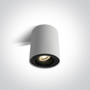 [212105YW] APLIQUE TECHO CIL. 1xGU10 MAX.10W IP20 ONE LIGHT. (Blanco)