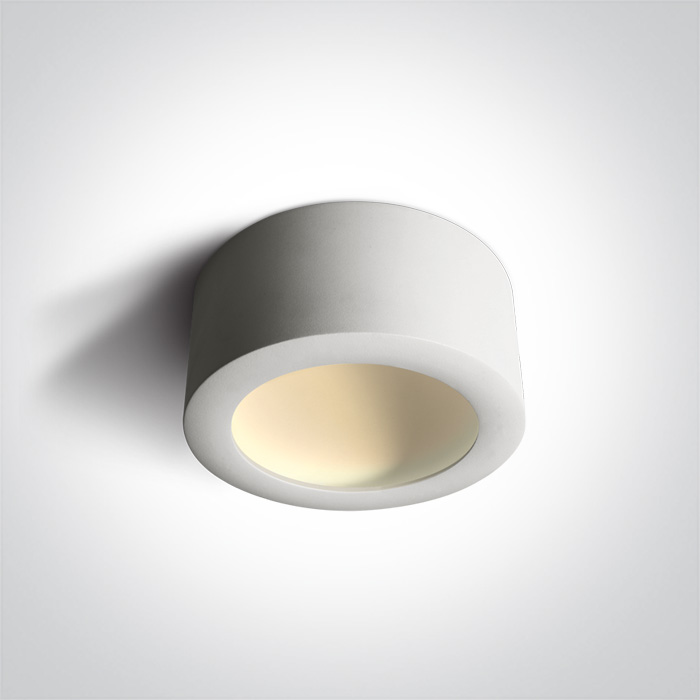 APLIQUE TECHO LED 16W Ø17.5cm  3000K IP20 BLANCO 1100lm ONE.