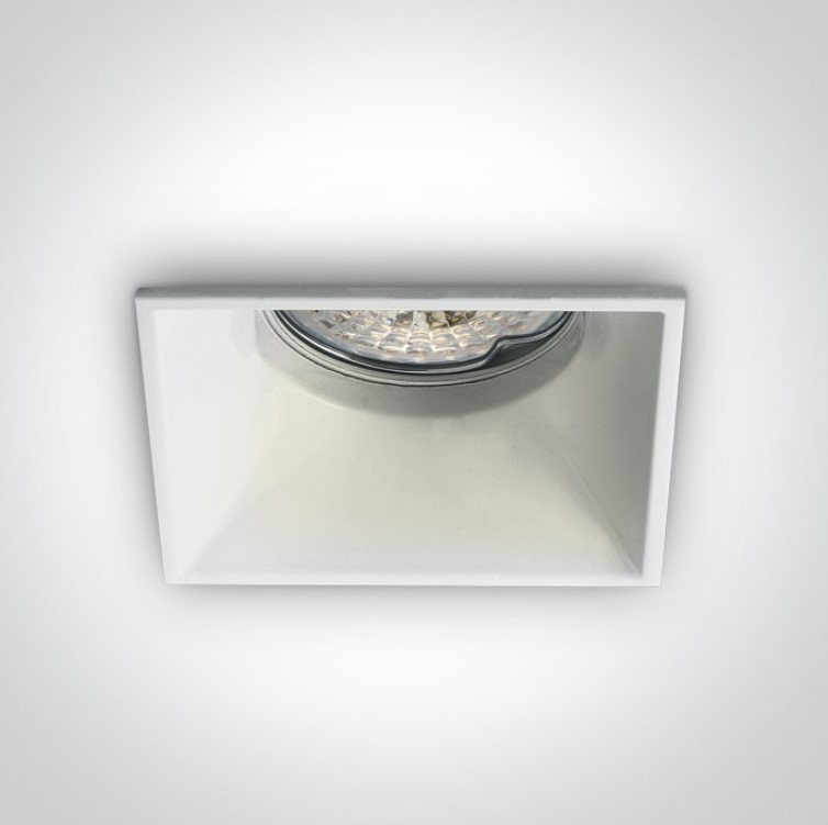 [250105TGW] DOWNLIGHT S. TRIMLESS CUAD. 1xGU10 MAX.10W IP20 ONE LIGHT