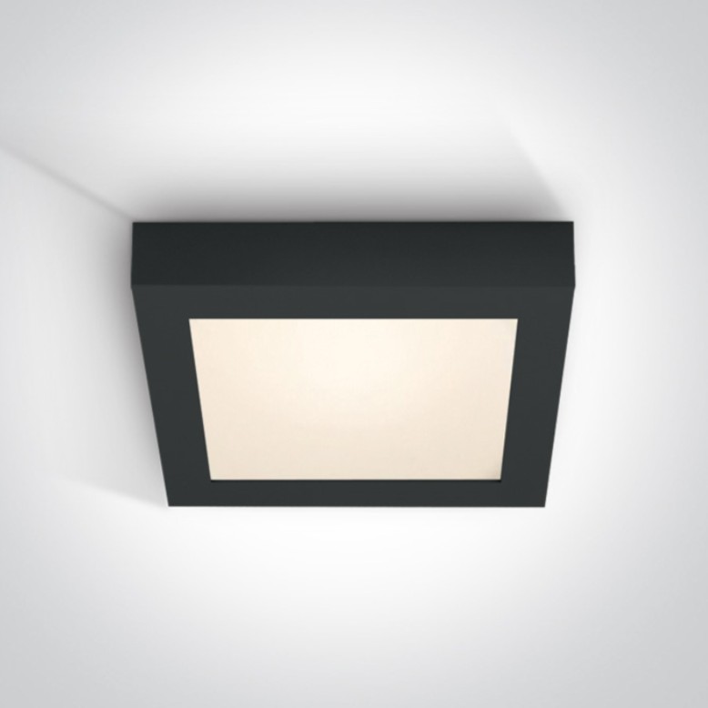 APLIQUE TECHO CUAD. LED 22W 3000K IP40 ONE LIGHT.