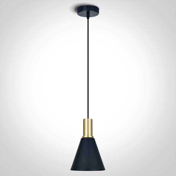 COLGANTE CONICO 1xE27 MAX.10W IP20 ONE LIGHT.