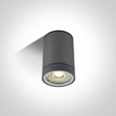 [267130CAN] APLIQUE TECHO Ø 6.5cm 1xGU10 240V 35W IP54 ANTRACITA CILINDRO ONE.