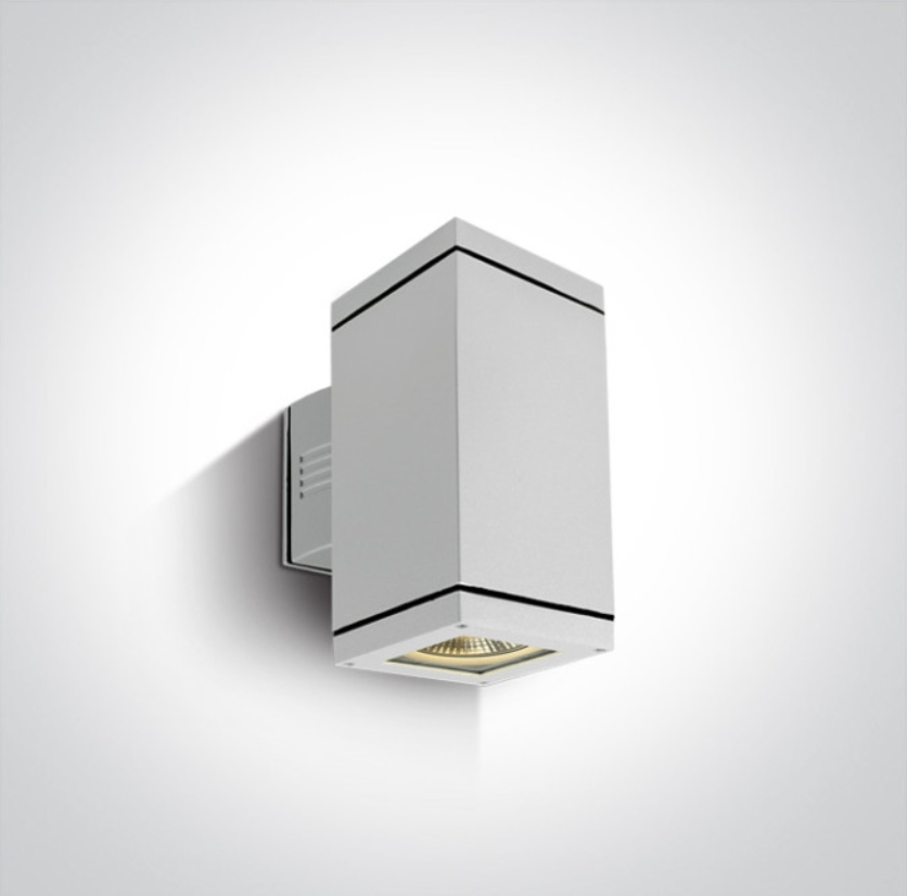 [267132AW] APLIQUE PARED REC. 2xE27 MAX.20W IP54 ONE LIGHT. (Blanco)