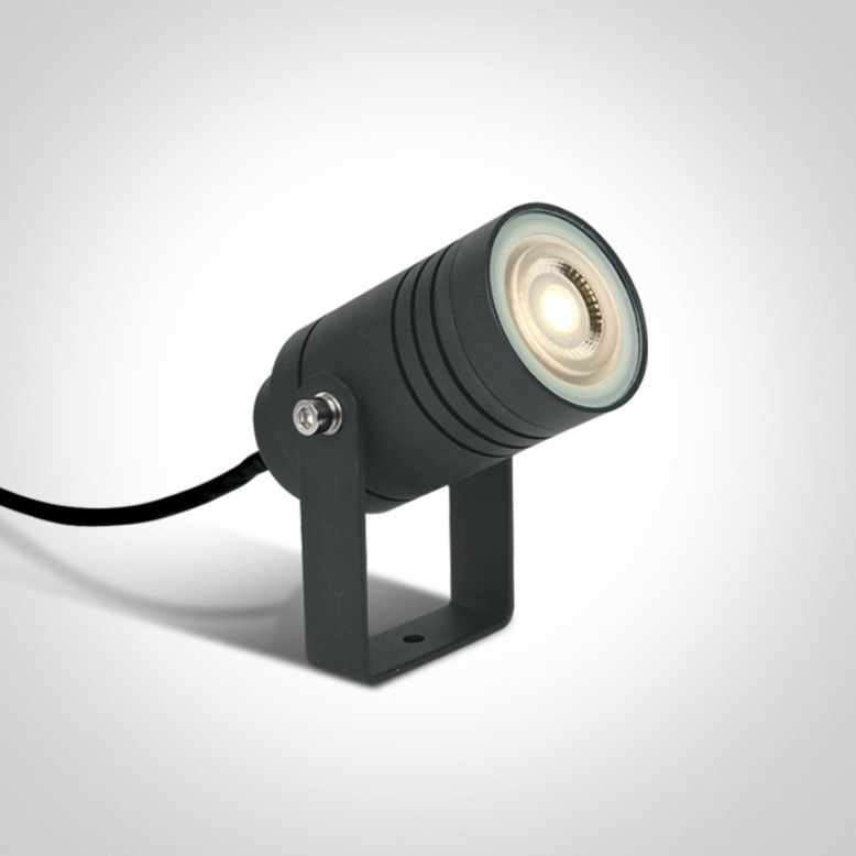 PROYECTOR GARDEN SPOT 1xGU10 240V 10W IP65 ANTRACITA ONE.