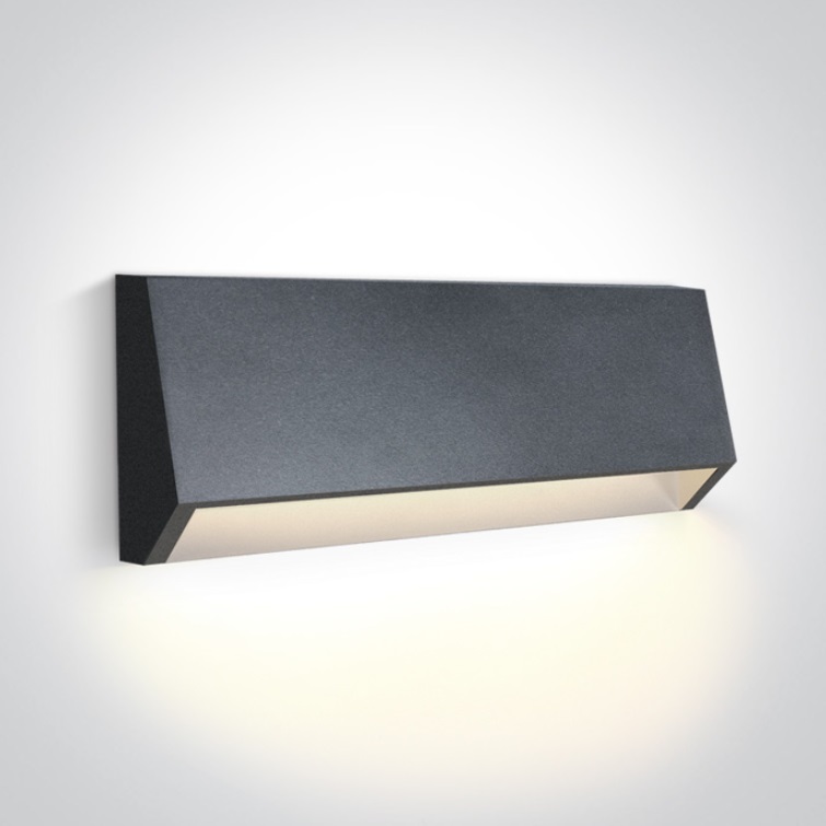 [267386CANW] APLIQUE PARED REC. LED 4W 3000K IP65 ONE LIGHT.