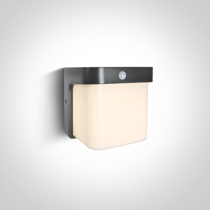 APLIQUE PARED LED 12W 3000K 600lm IP54 240V C/SENSOR C ONE LIGHT.