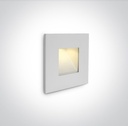 [268006NW] EMB. PARED CUAD. LED 1W 3000K IP44 ONE LIGHT.
