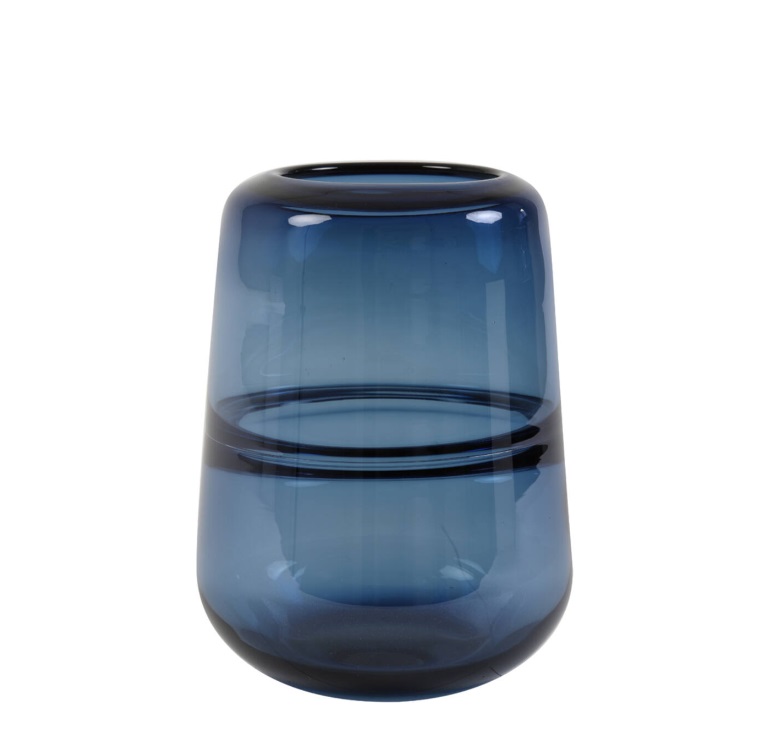 ERMIDA GLASS BLUE LUSTRE 16.5*22cm LL.