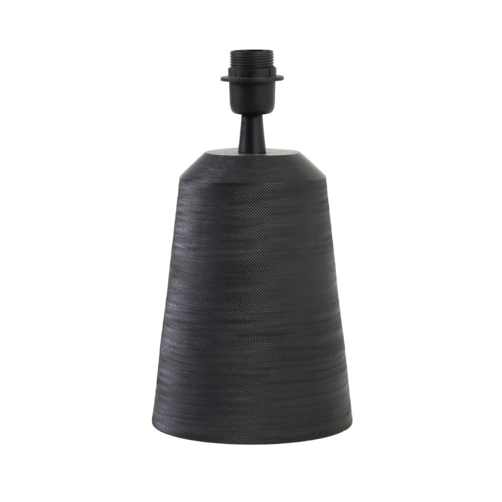 [608197312] LILOU LAMP BASE MATT NEGRO 18*28cm LL.