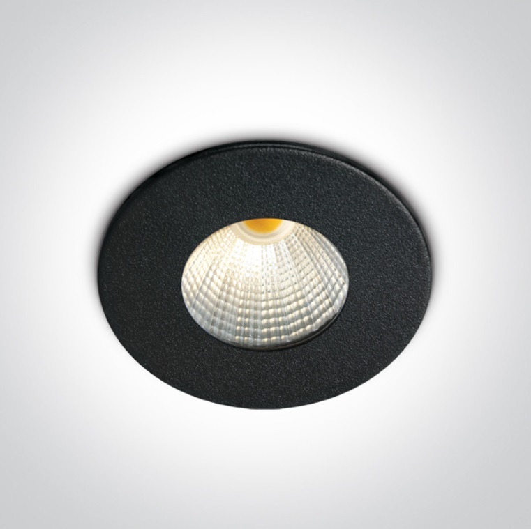 [210103BWW-] DOWNLIGHT CIRC. LED 3W 3000K IP20 ONE LIGHT. (Negro)