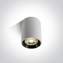 [212105ALWB] APLIQUE TECHO CIL. 1xGU10 MAX.10W IP20 ONE LIGHT. (Blanco)