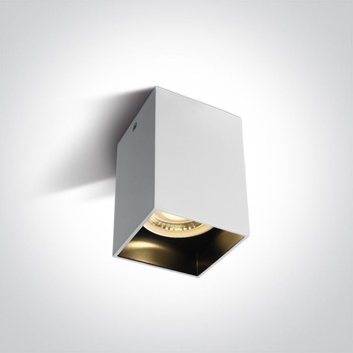 APLIQUE TECHO REC. 1xGU10 MAX.10W IP20 ONE LIGHT.