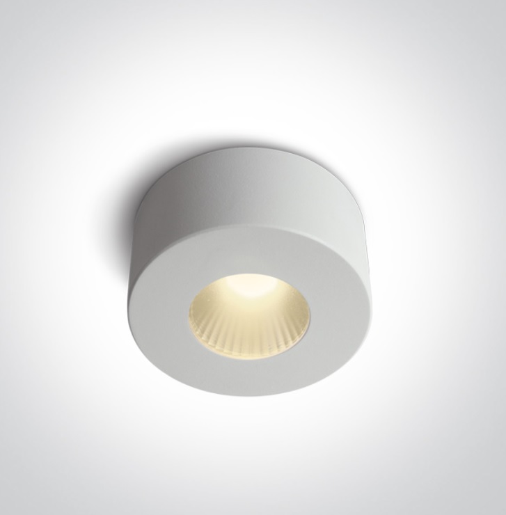 [212107VWW] APLIQUE TECHO CIRC. LED 7W 3000K IP20 DIM. ONE LIGHT. (Blanco)