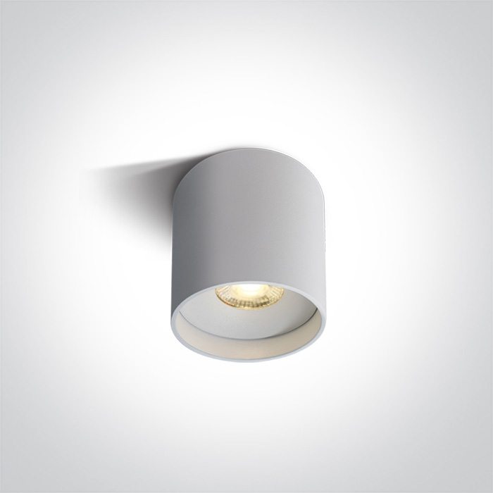 APLIQUE TECHO CIL. LED 8W 3000K IP20 ONE LIGHT.