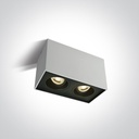 [212205YAW] APLIQUE TECHO 2xGU10 2x10W IP20 C ONE LIGHT. (Blanco)