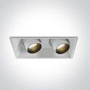 EMB. TECHO LED 2x11W 3000K IP20 ORIENTABLE ONE.