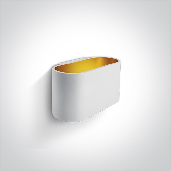 [260056W] APLIQUE PARED OVAL. 1xG9 MAX.30W IP20 ONE LIGHT. (Blanco)