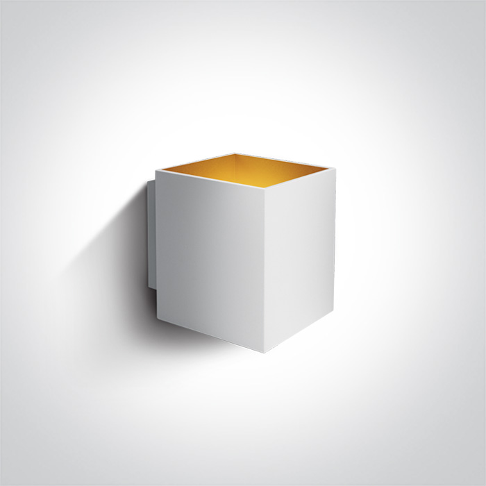 [26017AW] APLIQUE PARED CUAD. 1xG9 MAX.30W IP20 ONE LIGHT. (Blanco)