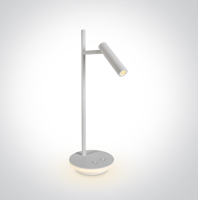 [261132AWW] LAMPARA DE MESA LED 3W+6W 3000K IP20 ONE LIGHT. (Blanco)