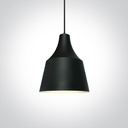[263072B] COLGANTE RETRO 1xE27 20W IP20 ONE LIGHT. (Negro)