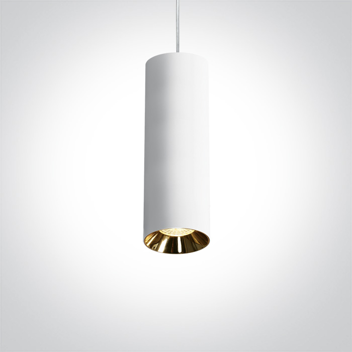 COLGANTE CILINDRICO 1xGU10 MAX.10W IP20 ONE LIGHT.