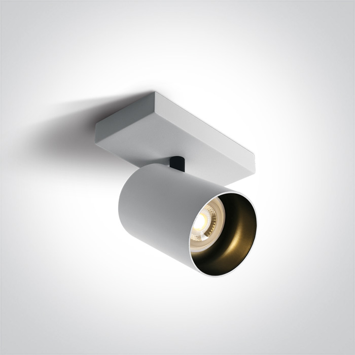 [265105NW] APLIQUE PARED O TECHO SPOT 1xGU10 MAX.10W IP20 ONE LIGHT. (Blanco)