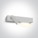 [265146WW] APLIQUE PARED REC. LED 3W 6W 3000K IP20 ONE LIGHT. (Blanco)