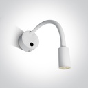 [265738AWW] APLIQUE PARED LED 3W 3000K IP20 FLEX. ONE LIGHT. (Blanco)