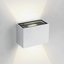 APLIQUE PARED REC. LED 2x3W 3000K IP54 ONE LIGHT.
