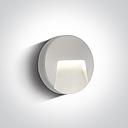 [267414WW] APLIQUE PARED CIRC. LED 3W 3000K IP65 ONE LIGHT. (Blanco)