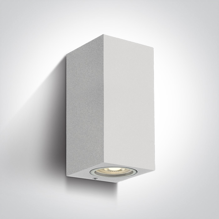 APLIQUE PARED 2xGU10 7W IP65 240V REC. ONE LIGHT.