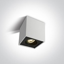 APLIQUE TECHO CUAD. 1xGU10 MAX.10W IP20 ONE LIGHT.