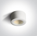 [12108FDWW] APLIQUE TECHO LED 240V 8W 3000K IP20 D=10,7CM ONE. (Blanco)