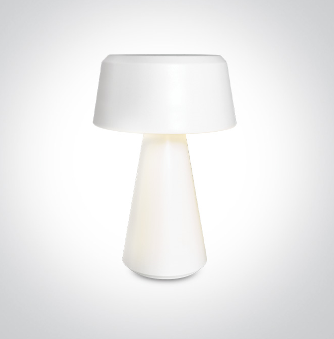 [261088W] LAMPARA DE MESA LED 3W 3000K IP65 DIM. RECARGABLE USB ONE LIGHT. (Blanco)