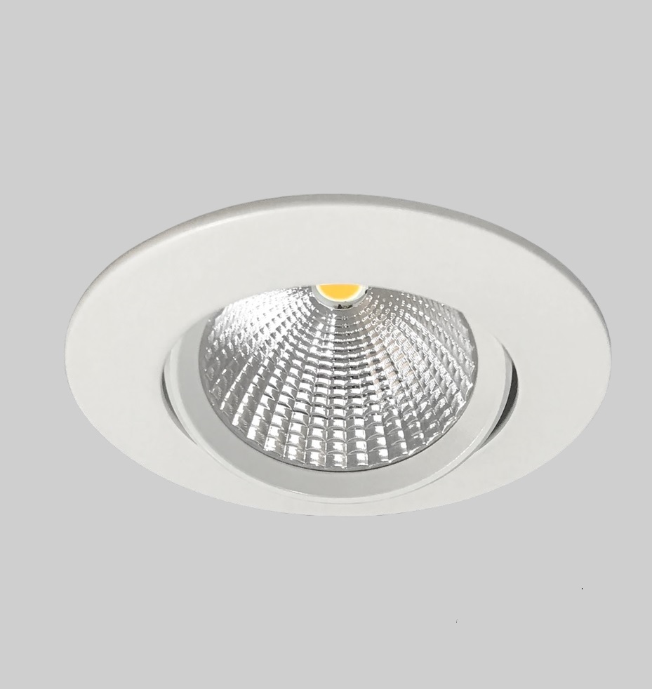 DOWNLIGHT LED 9w 2700k 24°ORIENTABLE CRI90 WH RIO.
