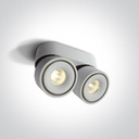 APLIQUE TECHO LED 2x8W 3000K 25° 2X600lm IP20 240V ONE LIGHT.