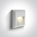 APLIQUE PARED CUAD. LED 2W 3000K IP65 C ONE LIGHT.
