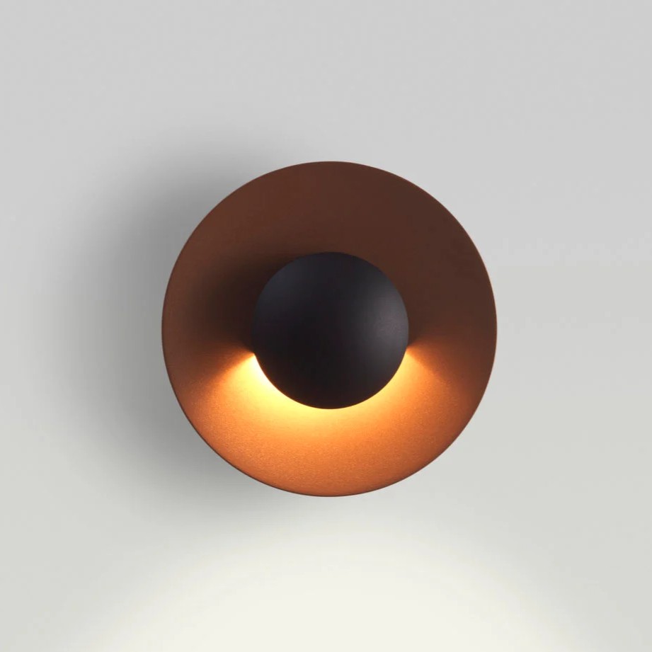 APLIQUE PARED GINGER 15C IP65 ÓXIDO MARSET.