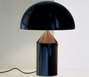 LAMPARA DE MESA ATOLLO SMALL SIZE BLACK METAL OLUCE.