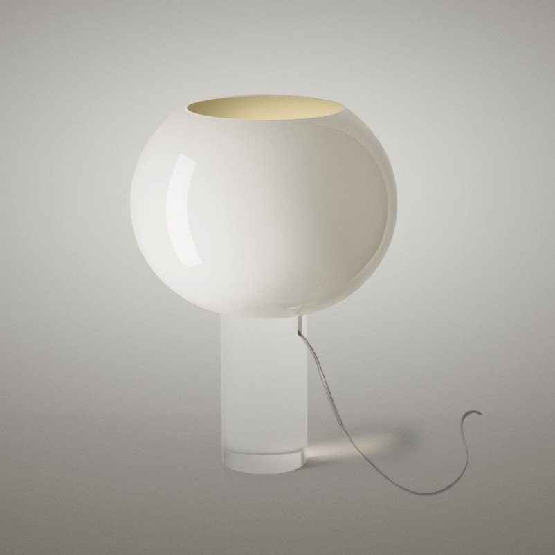 [69FN27801312] LAMPARA DE MESA BUDS 3 FOSCARINI. (Blanco)