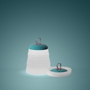 LAMPARA PORTATIL CRI CRI OUTDOOR LED INALAMBRICA FOSCARINI.