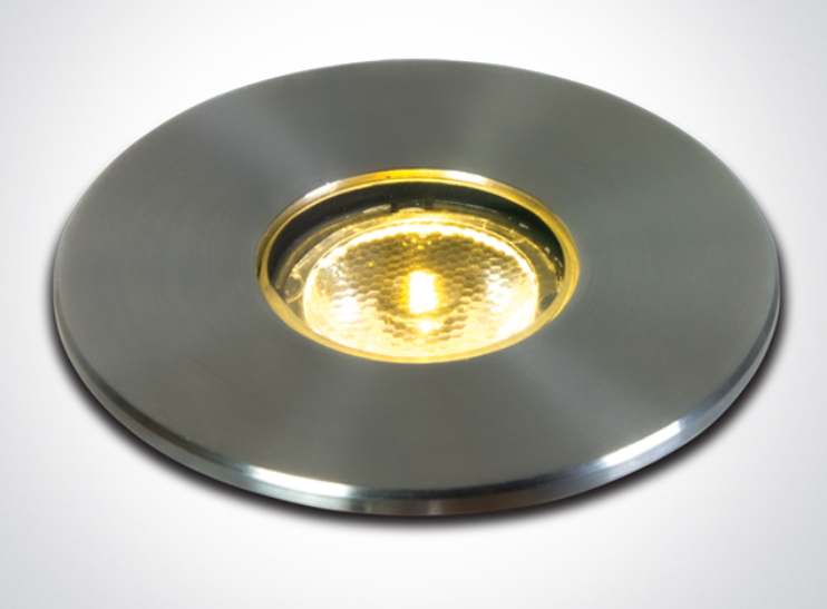 UPLIGHT CIRC. LED 2W 3000K IP67 ONE LIGHT.