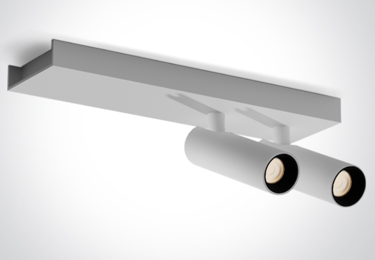 [265004BWW] APLIQUE TECHO REC. LED 2x5W 3000K IP20 ONE LIGHT. (Blanco)