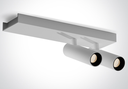 APLIQUE TECHO REC. LED 2x5W 3000K IP20 ONE LIGHT.