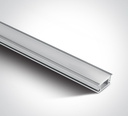 PERFIL EMB. ALUMINIO 2MTS + DIFUSOR OPAL PC IP67 ONE LIGHT.